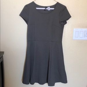 Forest green skater dress